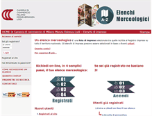 Tablet Screenshot of elenchi.merceologici.it